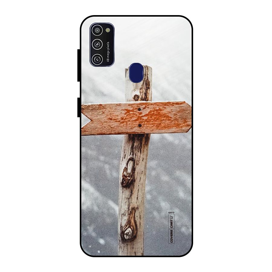 Wood And Snow Metal Back Case for Galaxy M30s