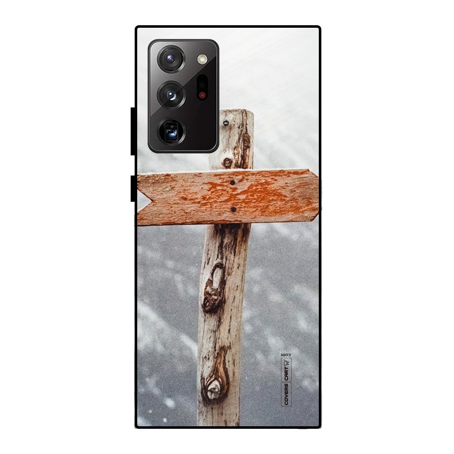 Wood And Snow Metal Back Case for Galaxy Note 20 Ultra