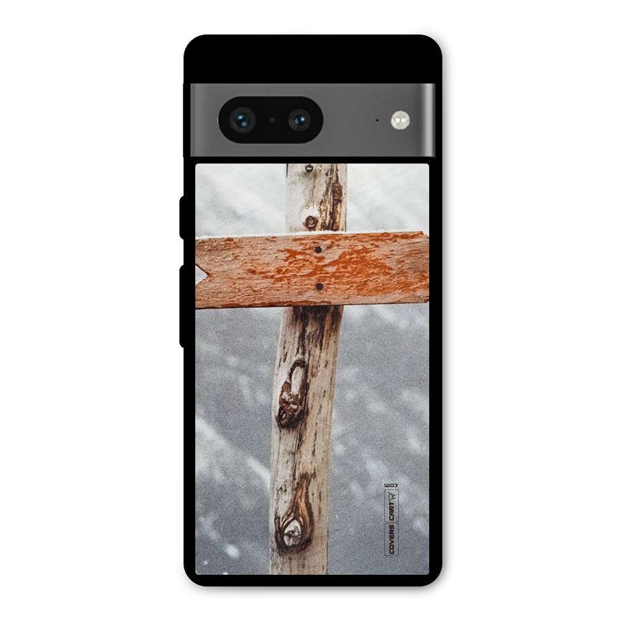 Wood And Snow Metal Back Case for Google Pixel 7