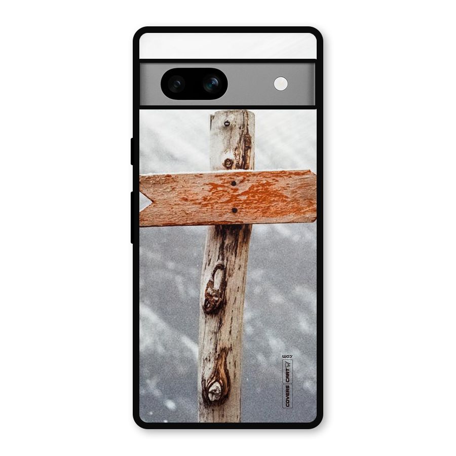 Wood And Snow Metal Back Case for Google Pixel 7a