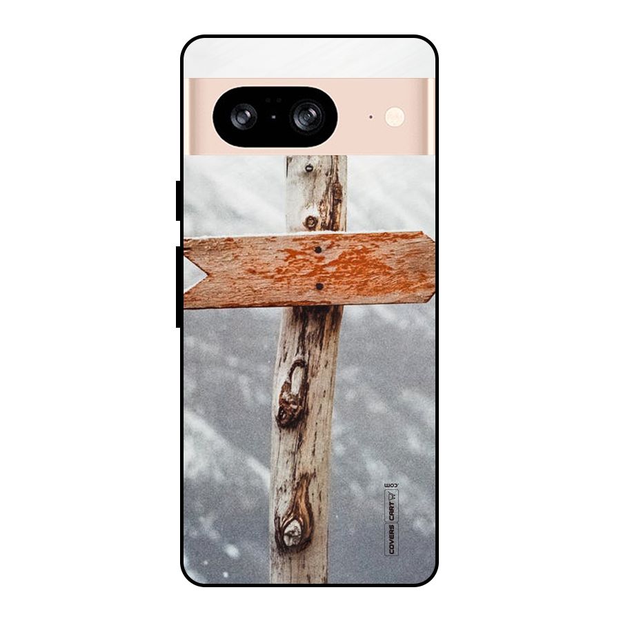 Wood And Snow Metal Back Case for Google Pixel 8