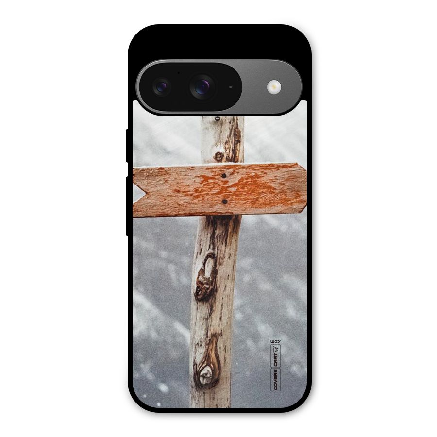 Wood And Snow Metal Back Case for Google Pixel 9