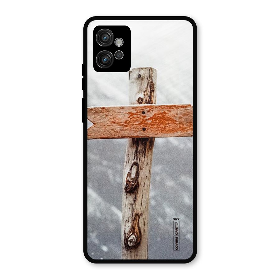 Wood And Snow Metal Back Case for Moto G32