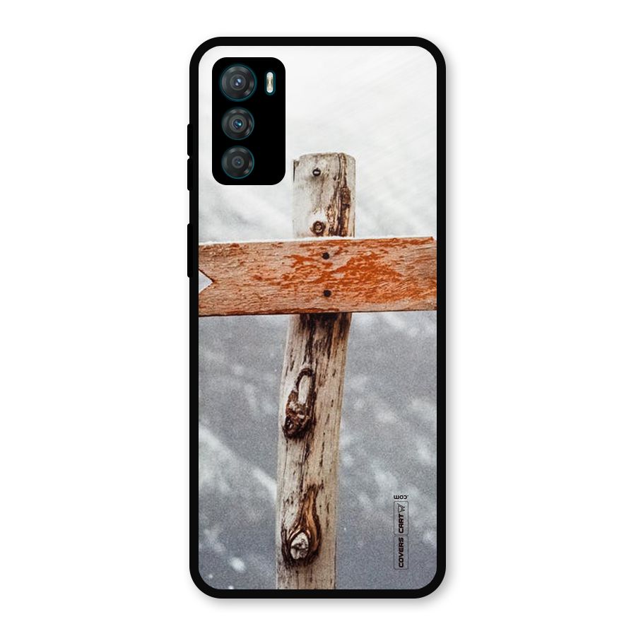 Wood And Snow Metal Back Case for Moto G42