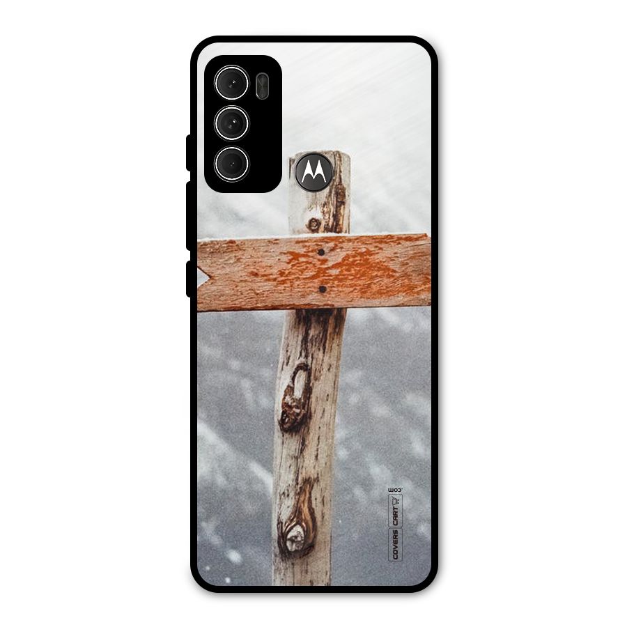 Wood And Snow Metal Back Case for Moto G60