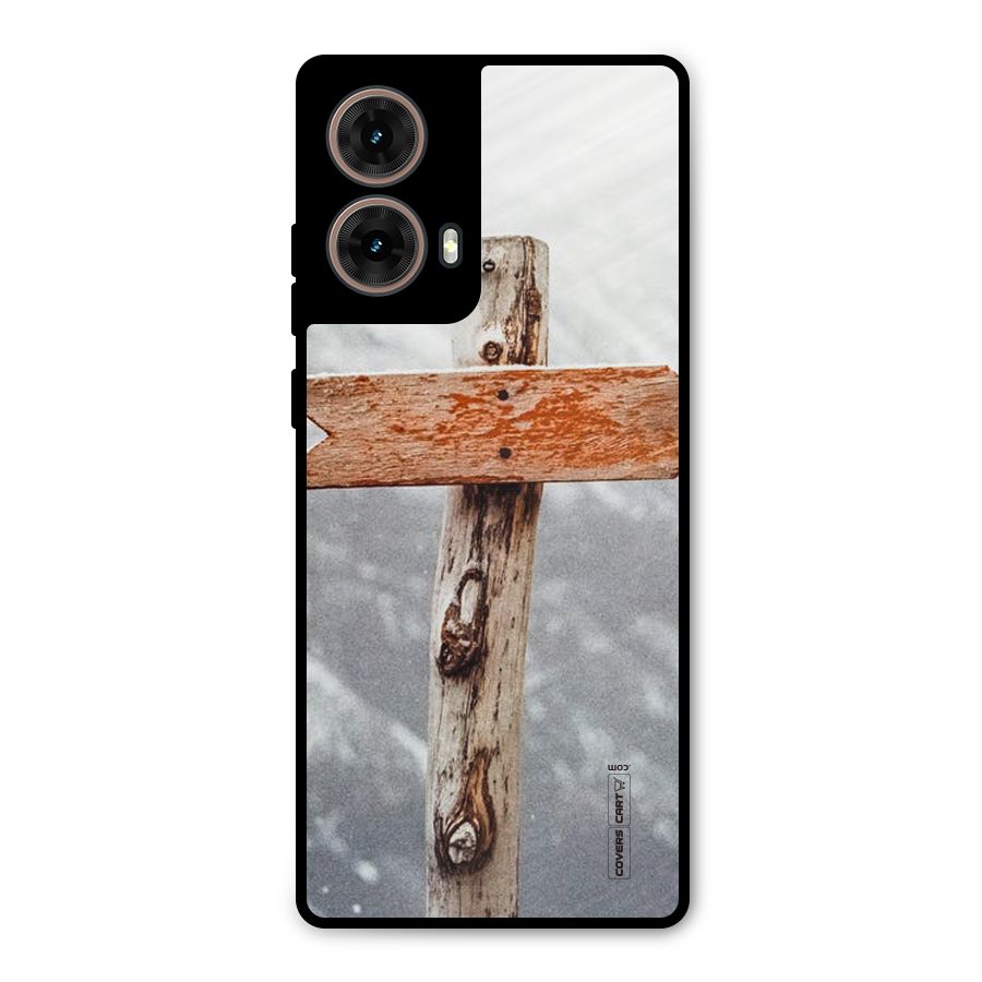 Wood And Snow Metal Back Case for Moto G85