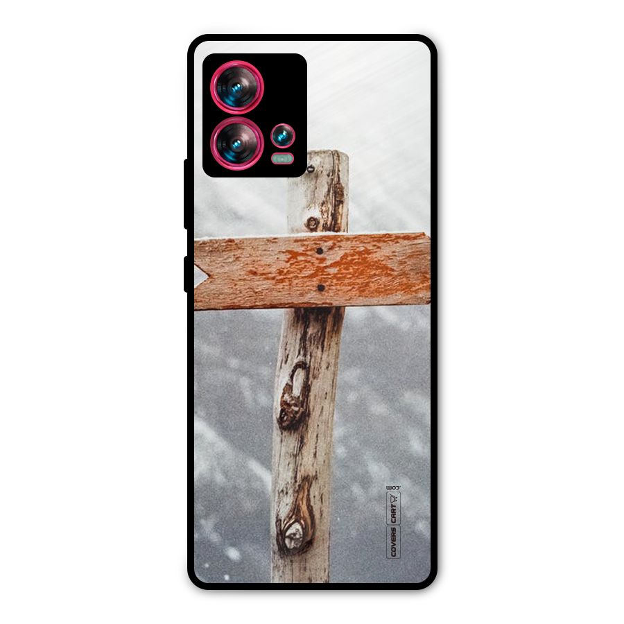 Wood And Snow Metal Back Case for Motorola Edge 30 Fusion