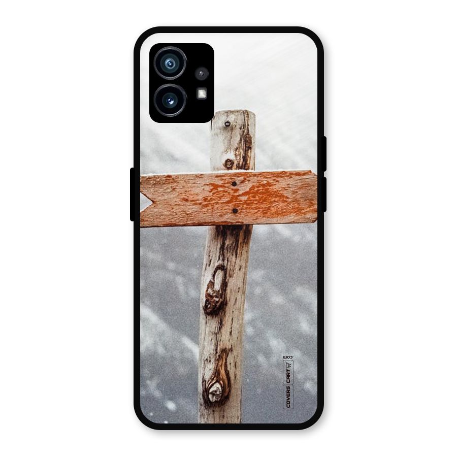 Wood And Snow Metal Back Case for Nothing Phone 1