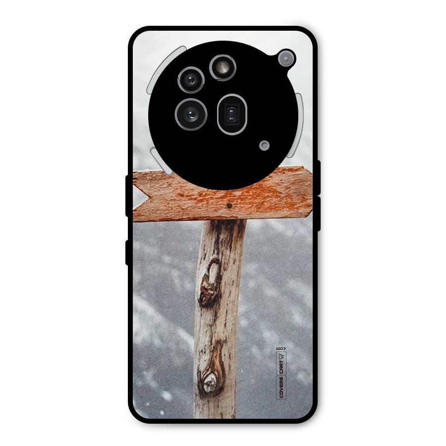 Wood And Snow Metal Back Case for Nothing Phone 3a Pro