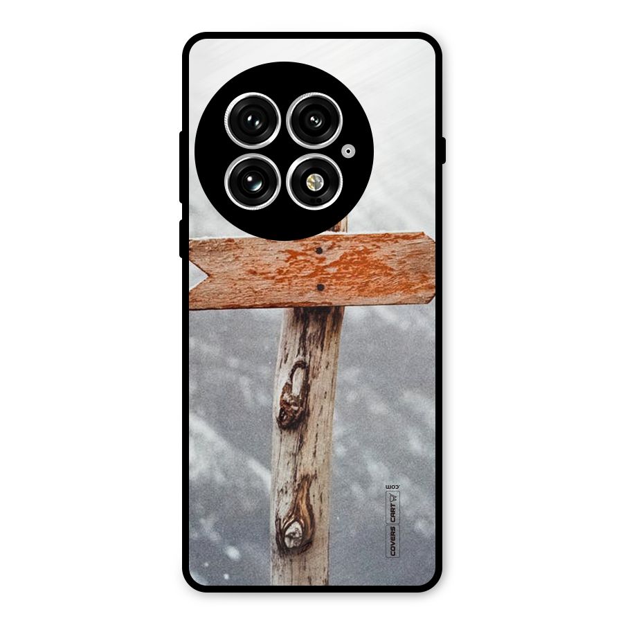 Wood And Snow Metal Back Case for OnePlus 13