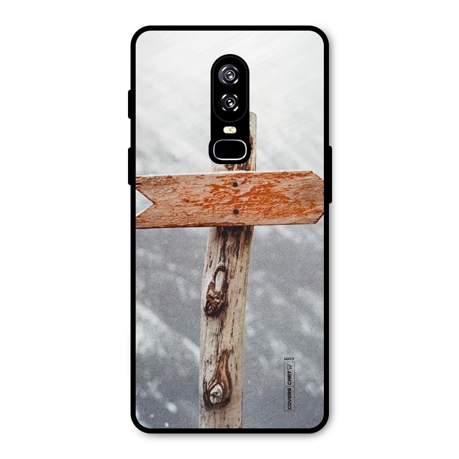 Wood And Snow Metal Back Case for OnePlus 6