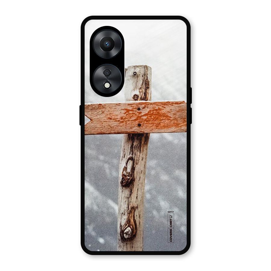 Wood And Snow Metal Back Case for Oppo A78
