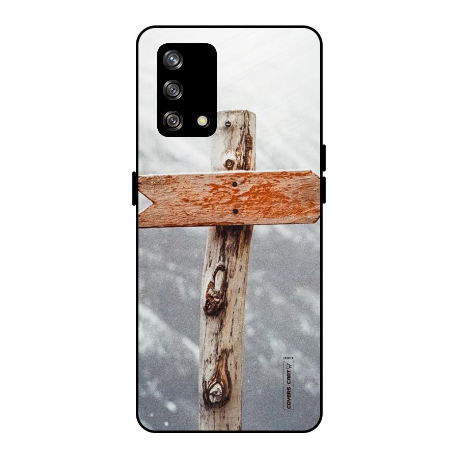 Wood And Snow Metal Back Case for Oppo F19