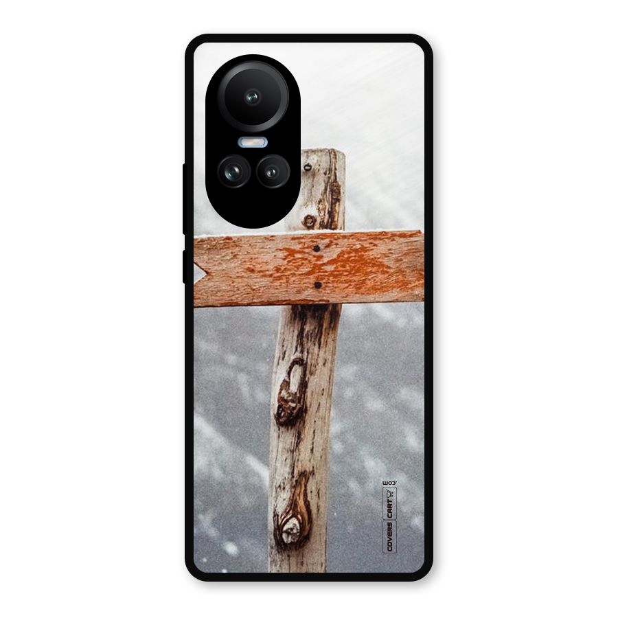 Wood And Snow Metal Back Case for Oppo Reno10