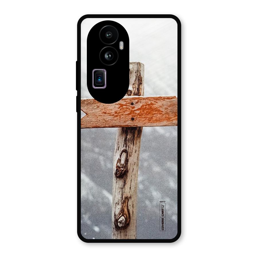 Wood And Snow Metal Back Case for Oppo Reno10 Pro Plus