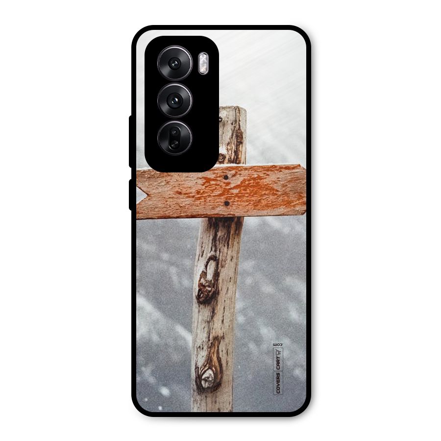 Wood And Snow Metal Back Case for Oppo Reno12