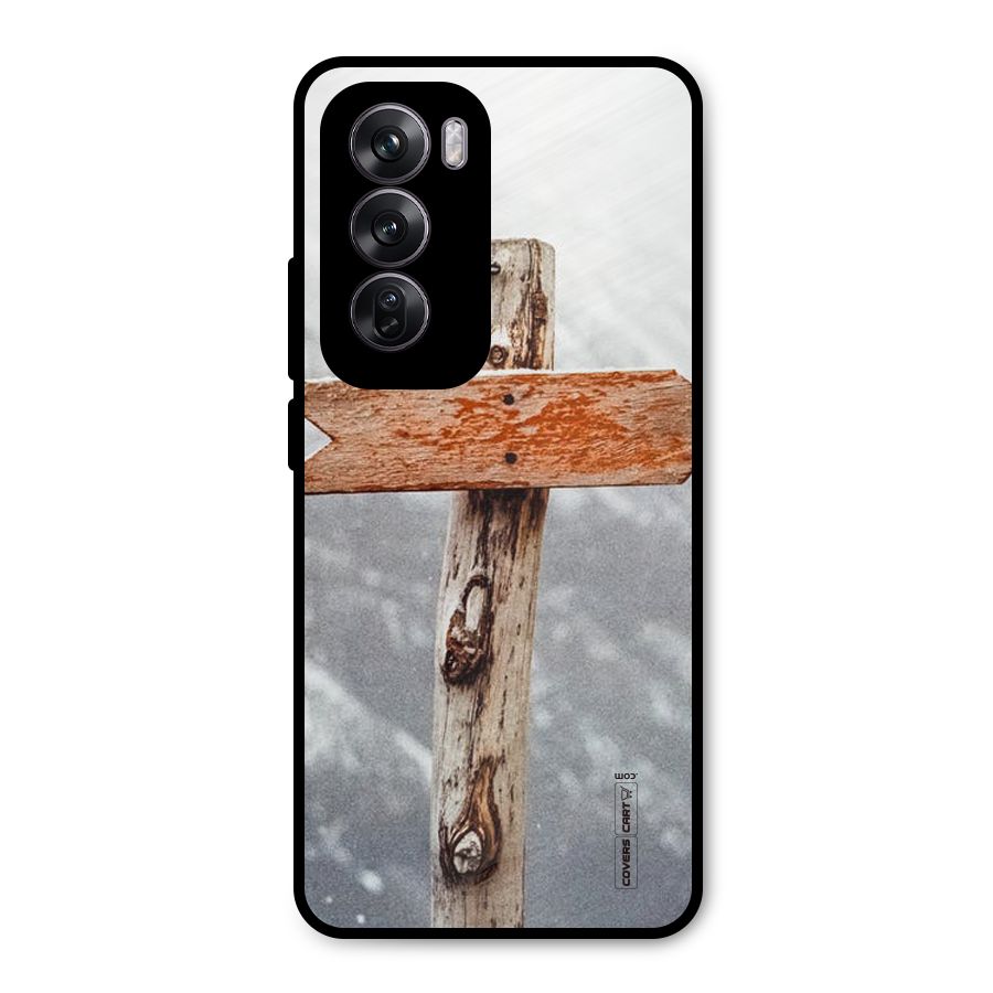 Wood And Snow Metal Back Case for Oppo Reno12 Pro
