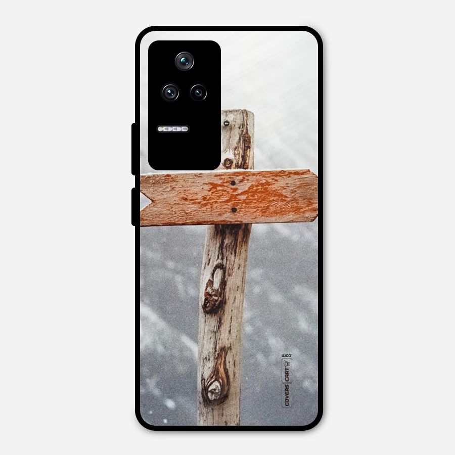 Wood And Snow Metal Back Case for Poco F4 5G