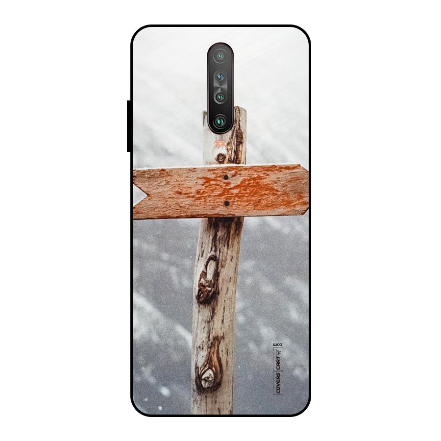 Wood And Snow Metal Back Case for Poco X2