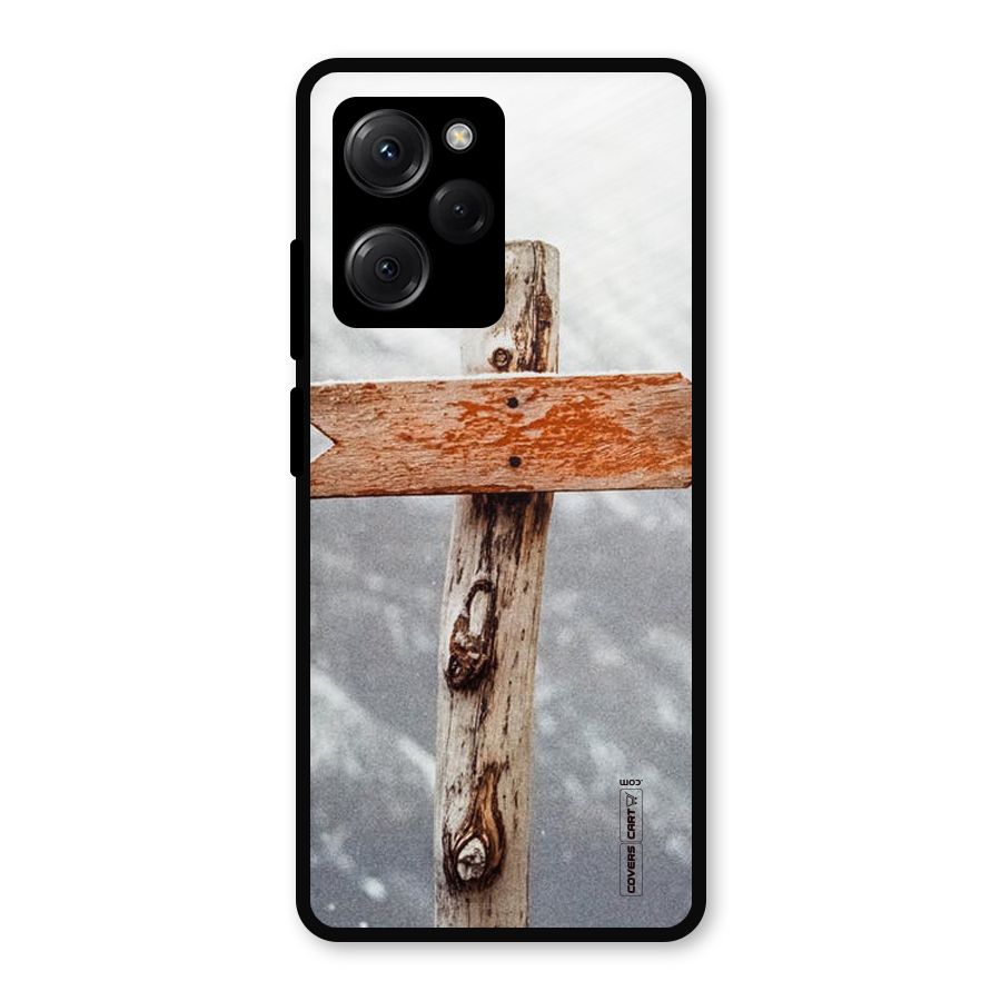 Wood And Snow Metal Back Case for Poco X5 Pro