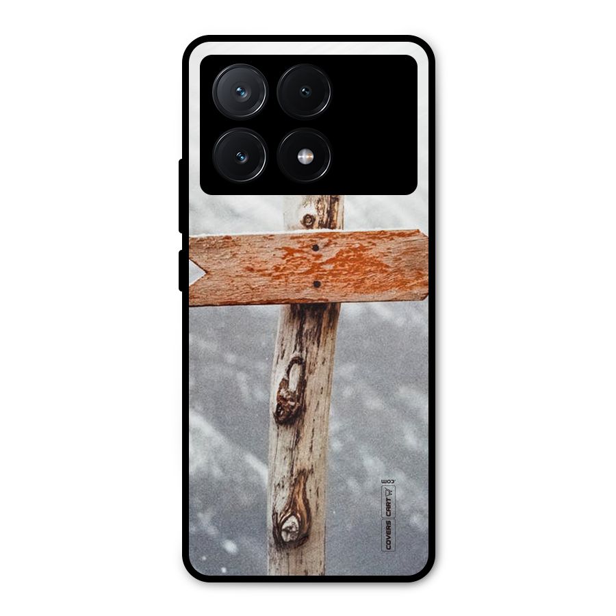 Wood And Snow Metal Back Case for Poco X6 Pro