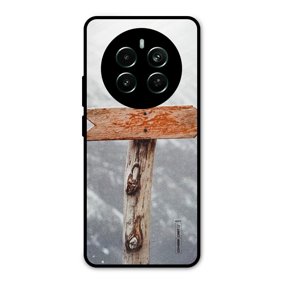 Wood And Snow Metal Back Case for Realme 12 Pro Plus