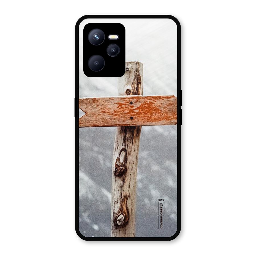 Wood And Snow Metal Back Case for Realme C35