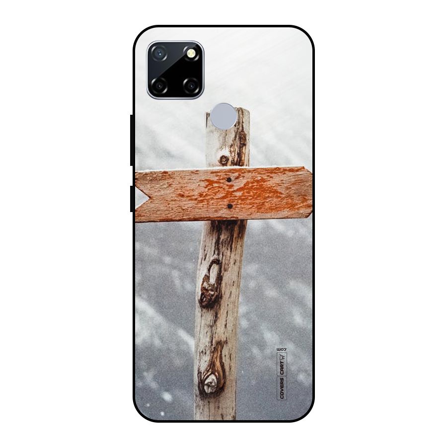 Wood And Snow Metal Back Case for Realme Narzo 20