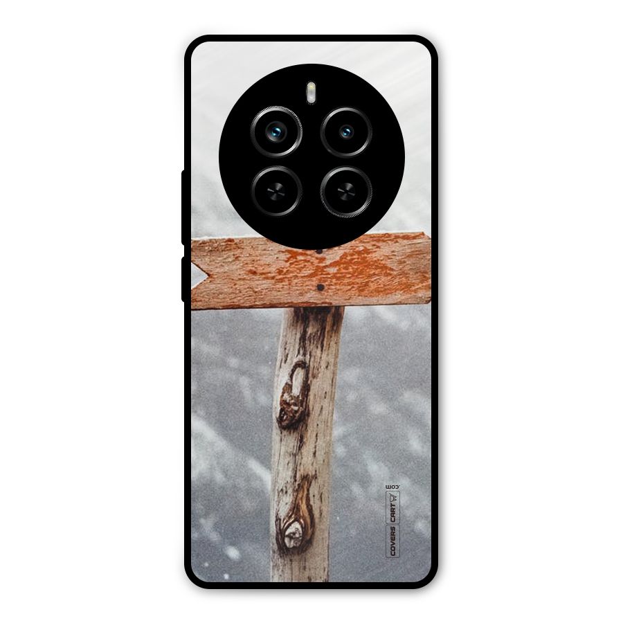 Wood And Snow Metal Back Case for Realme P1 Pro