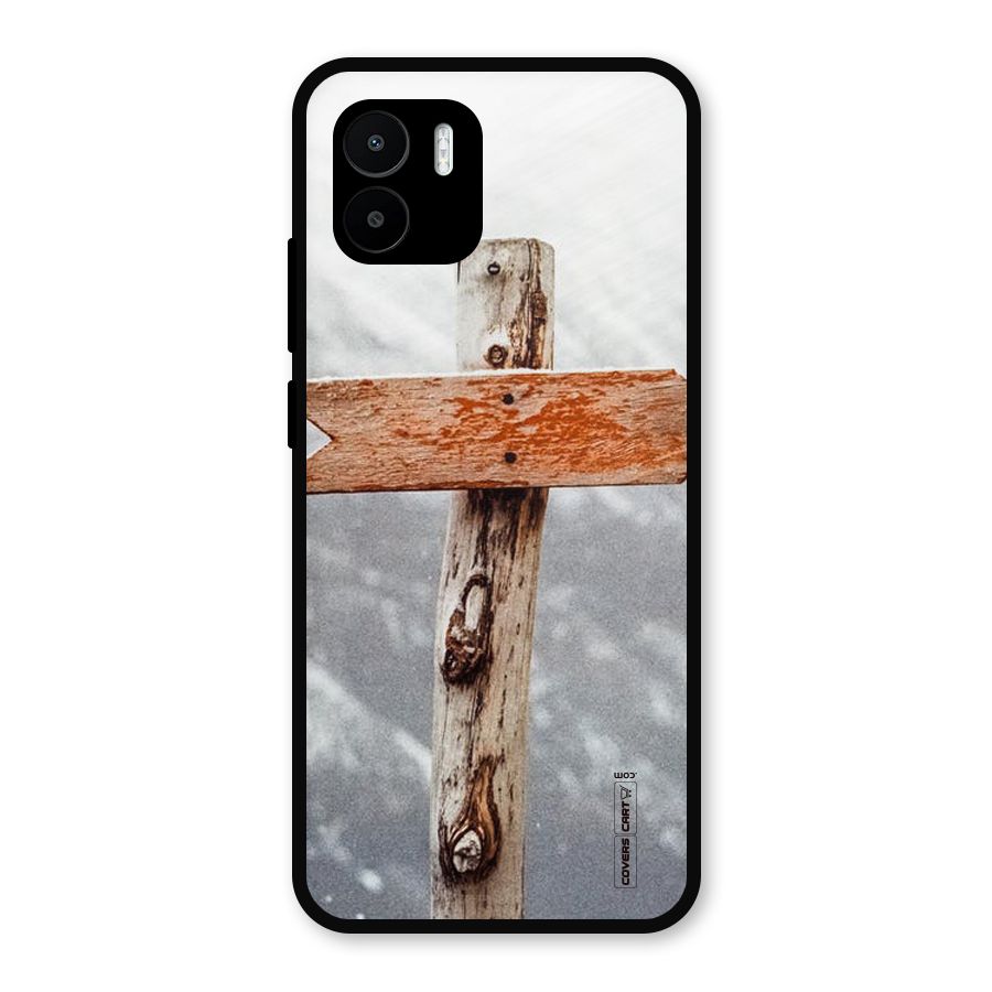 Wood And Snow Metal Back Case for Redmi A2