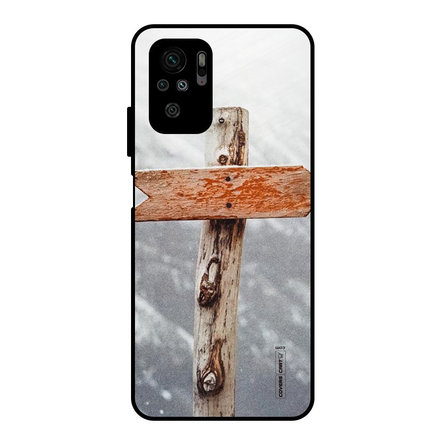 Wood And Snow Metal Back Case for Redmi Note 10S