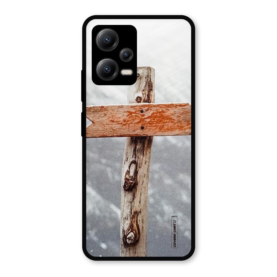 Wood And Snow Metal Back Case for Redmi Note 12 5G