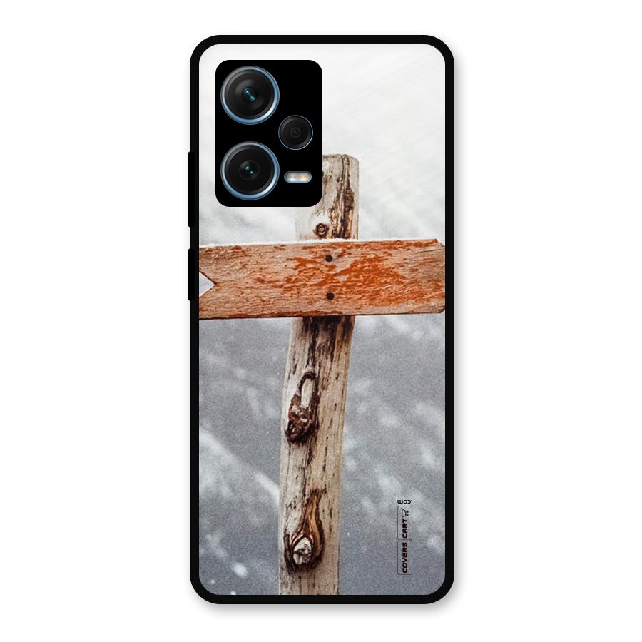 Wood And Snow Metal Back Case for Redmi Note 12 Pro Plus 5G