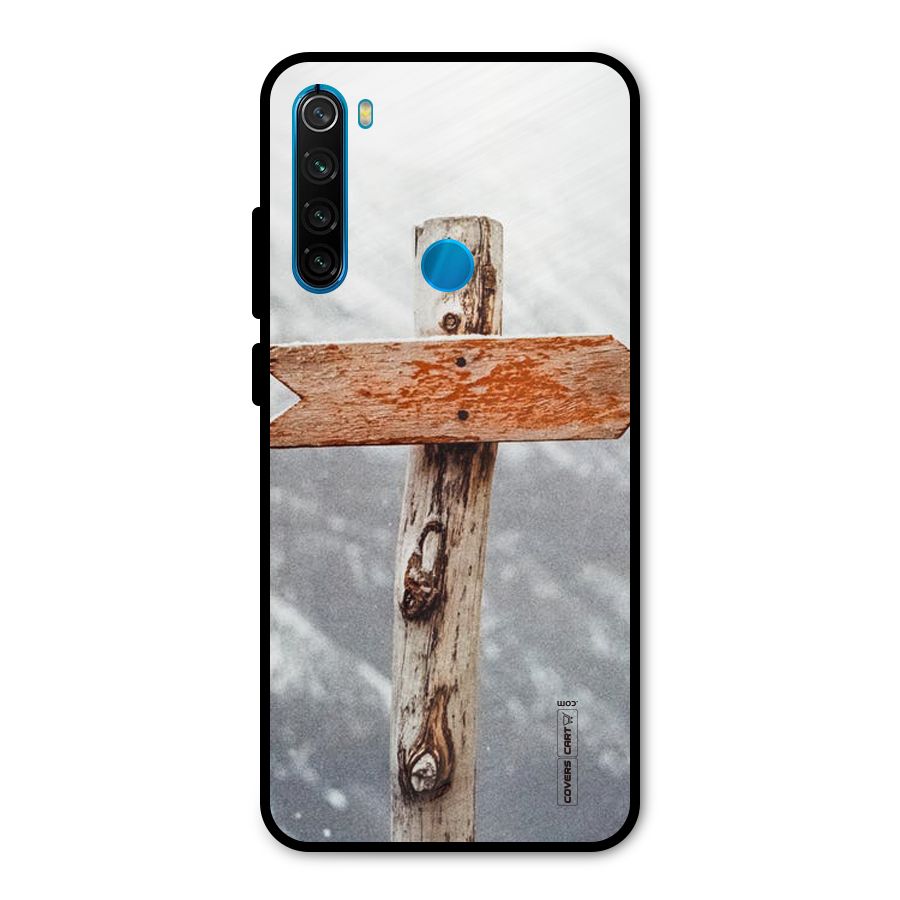 Wood And Snow Metal Back Case for Redmi Note 8