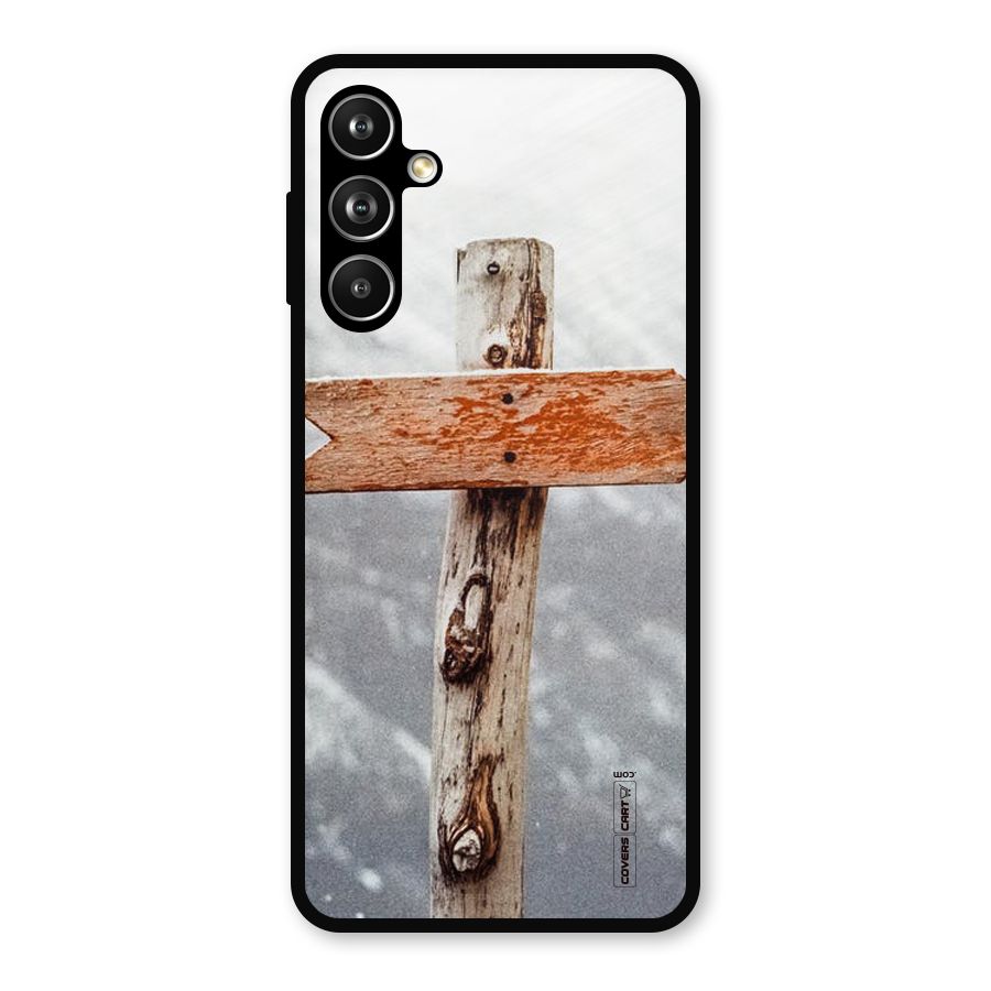 Wood And Snow Metal Back Case for Samsung Galaxy M54