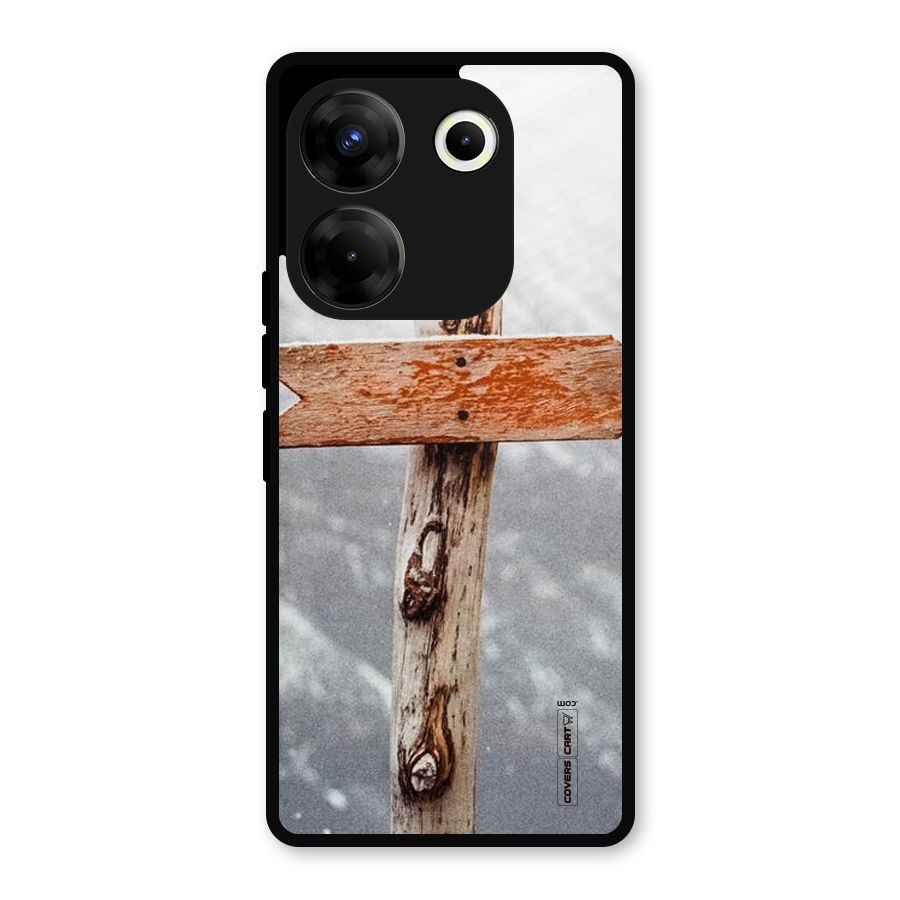 Wood And Snow Metal Back Case for Tecno Camon 20 Pro