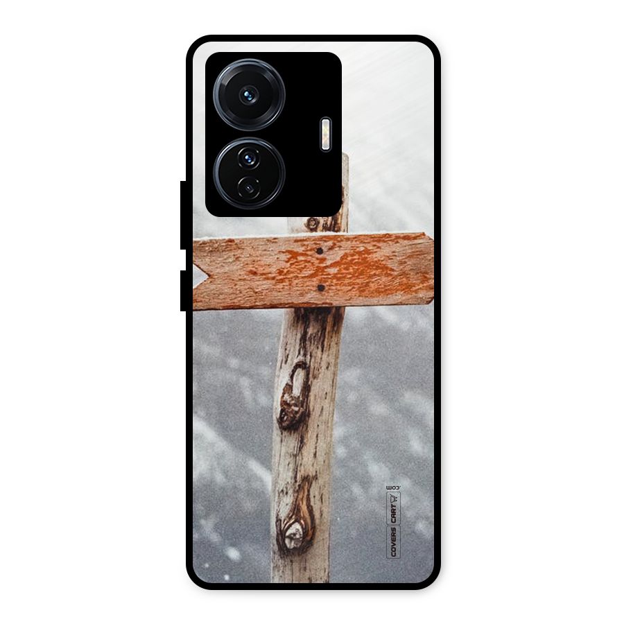 Wood And Snow Metal Back Case for Vivo T1 Pro
