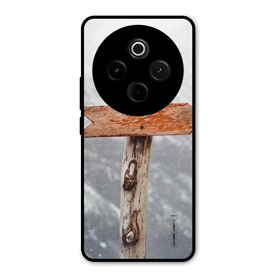 Wood And Snow Metal Back Case for Vivo T4