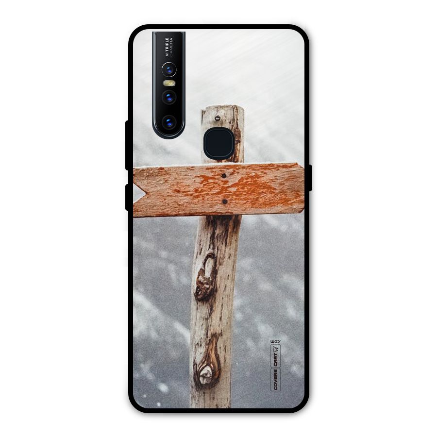 Wood And Snow Metal Back Case for Vivo V15