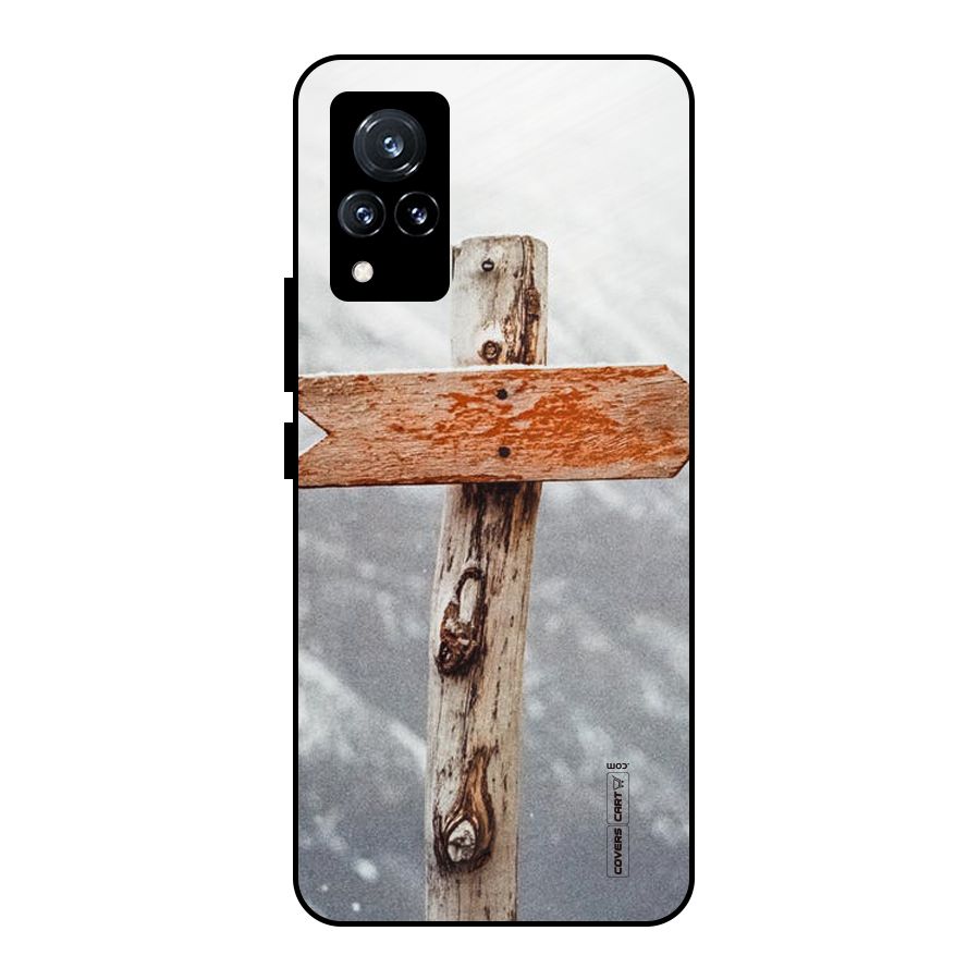 Wood And Snow Metal Back Case for Vivo V21 5G