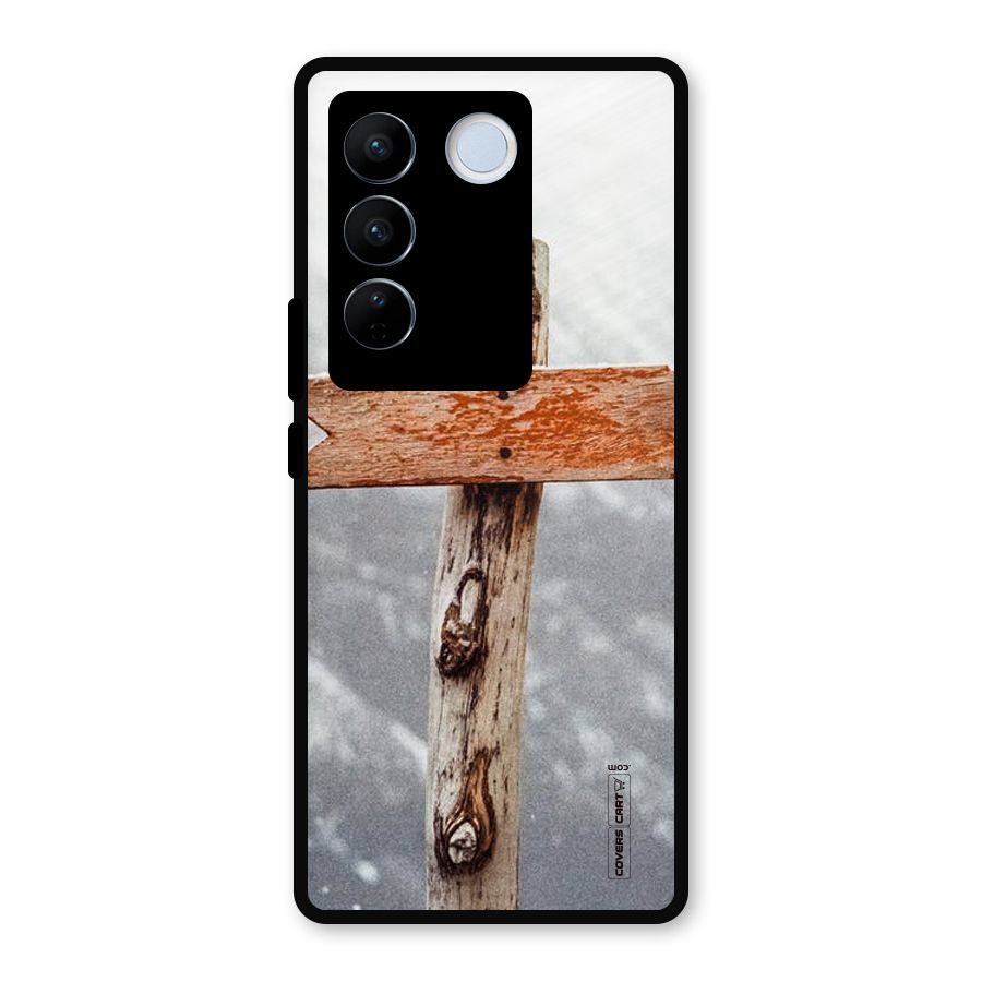 Wood And Snow Metal Back Case for Vivo V27