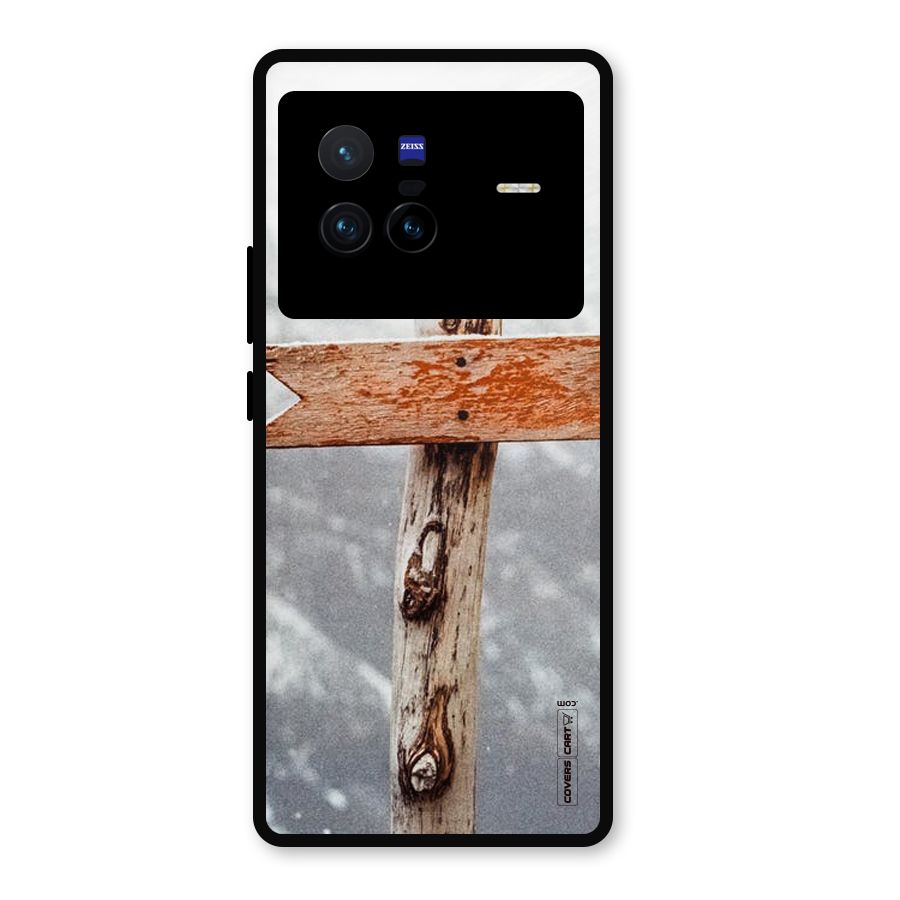 Wood And Snow Metal Back Case for Vivo X80