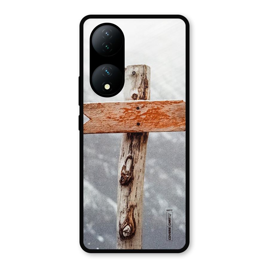Wood And Snow Metal Back Case for Vivo Y100a