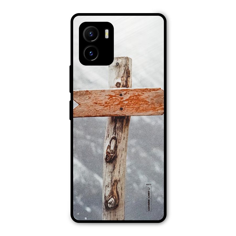 Wood And Snow Metal Back Case for Vivo Y15s