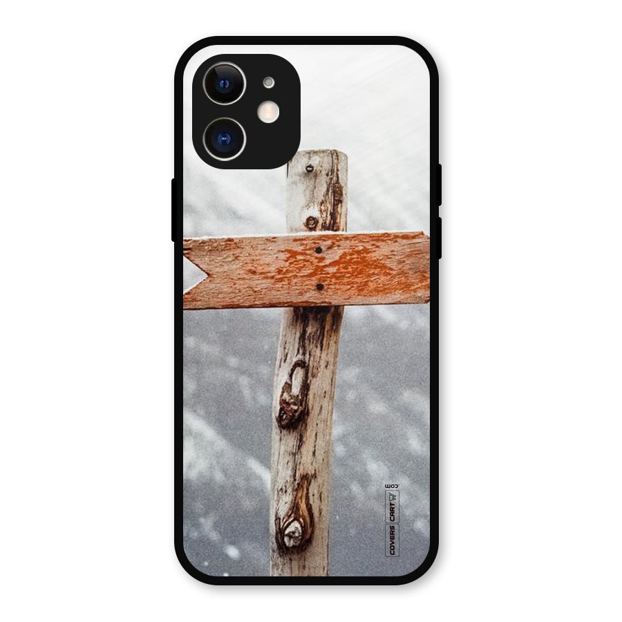 Wood And Snow Metal Back Case for iPhone 12