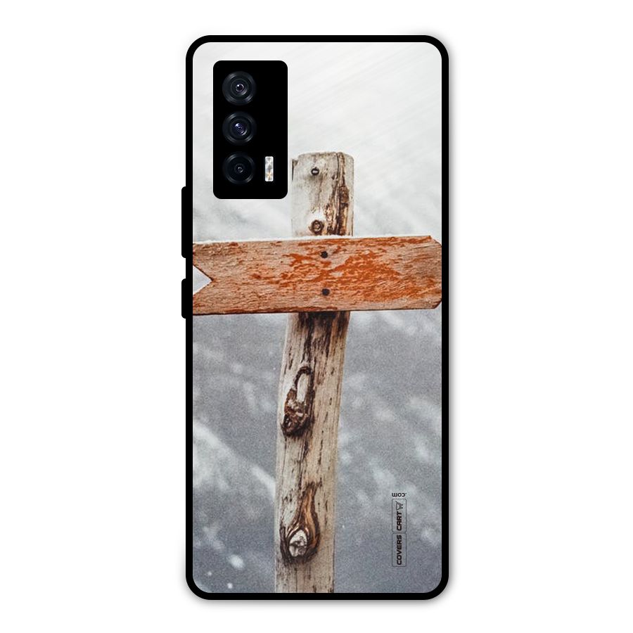 Wood And Snow Metal Back Case for iQOO 7 5G