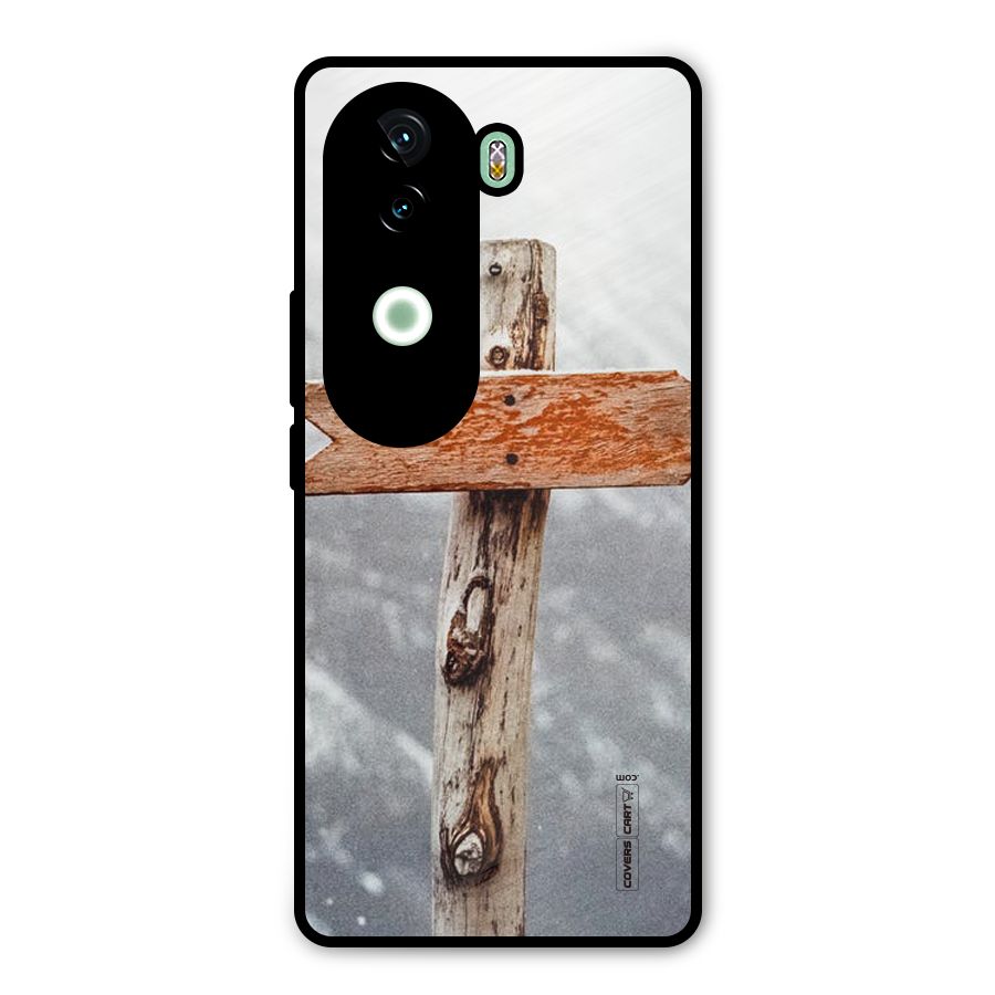 Wood And Snow Metal Back Case for iQOO Z9s