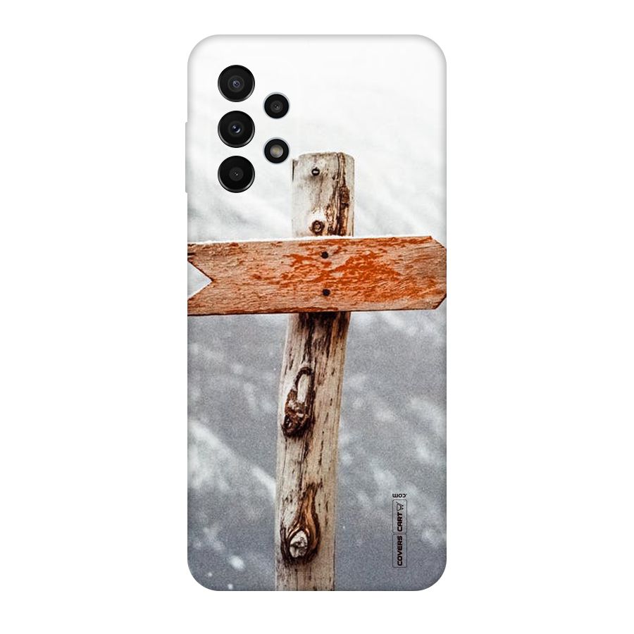 Wood And Snow Original Polycarbonate Back Case for Galaxy A23