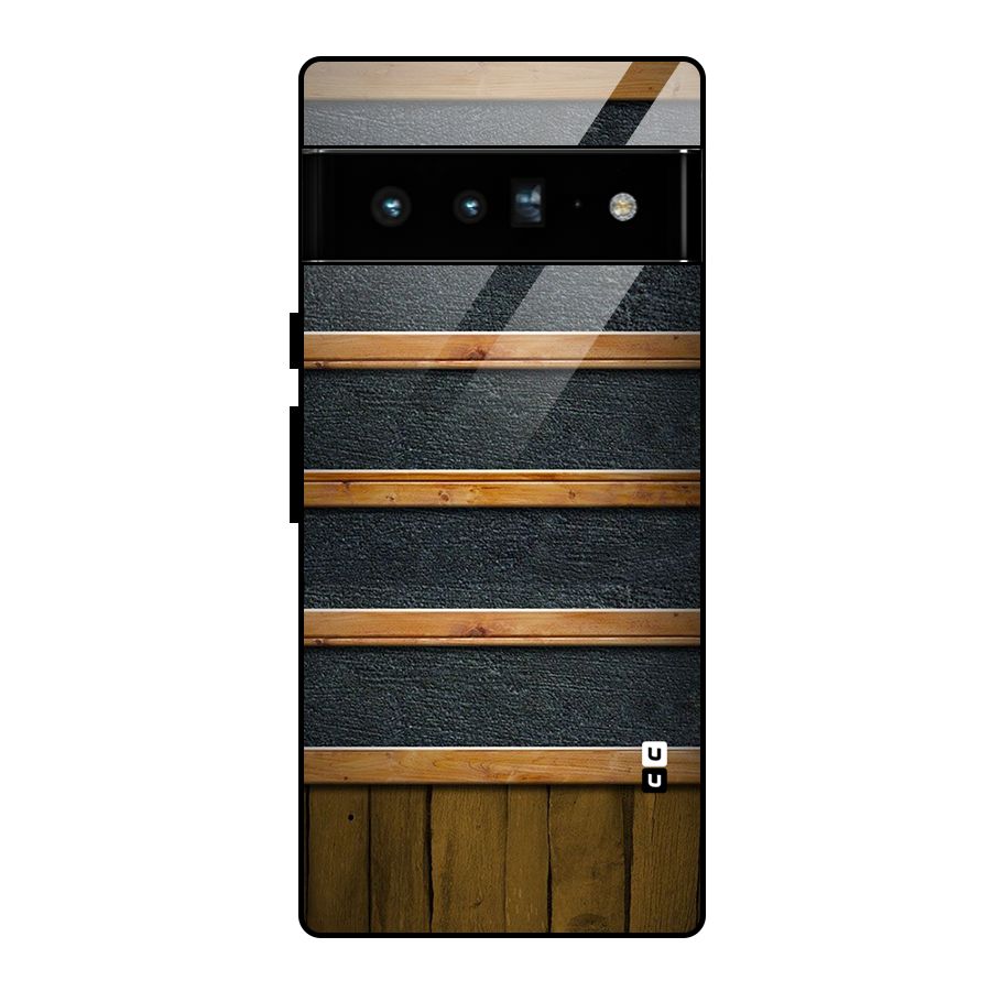 Wood Design Glass Back Case for Google Pixel 6 Pro
