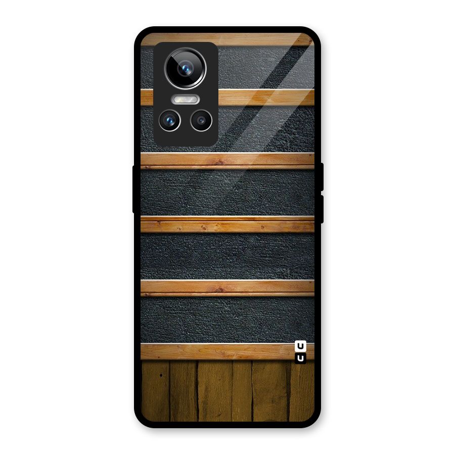 Wood Design Glass Back Case for Realme GT Neo 3